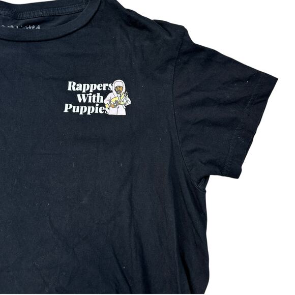 DOG LIMITED RAPPERS WITH PUPPIES TEE T SHIRT Mens M Black Rap Hip Hop - Picture 2 of 7